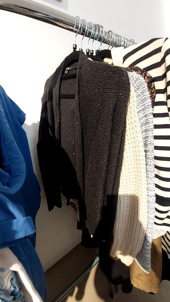 comma Strickjacke Schwarz Gr.: S