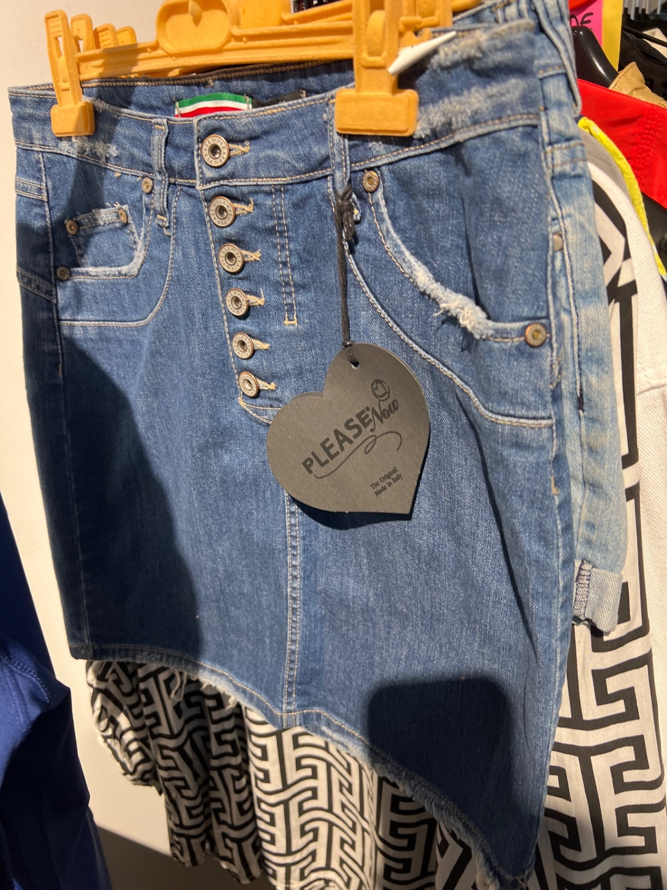 Please Jeansrock Blau Gr.: S