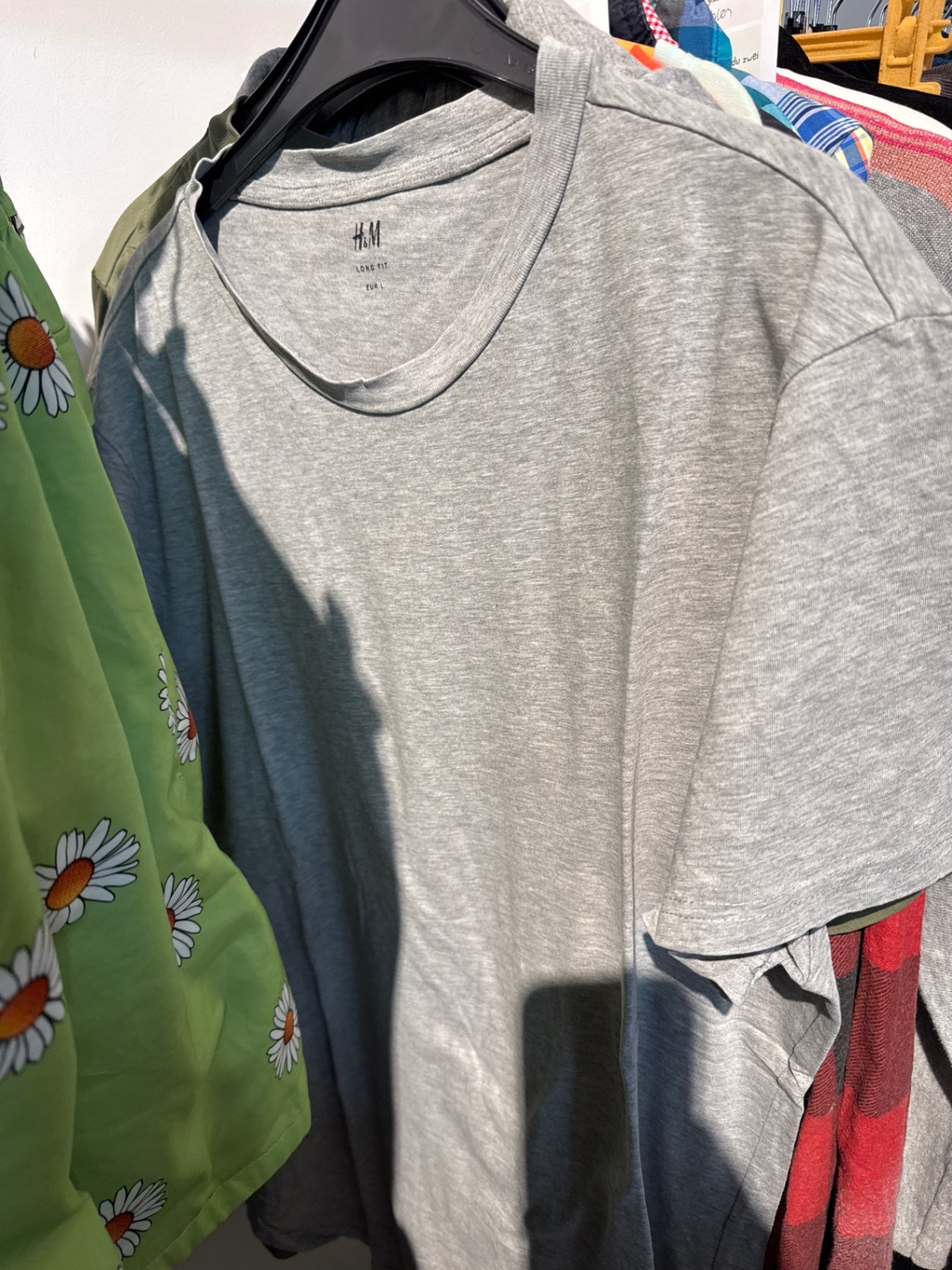 H&M T-Shirt Grau Gr.: L