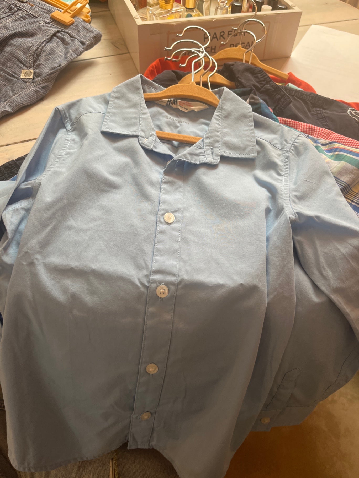 H&M Hemd Hellblau Gr.: 116