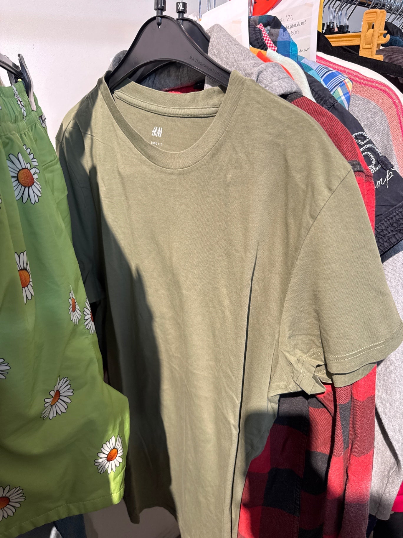 H&M T-Shirt Khaki Gr.: L