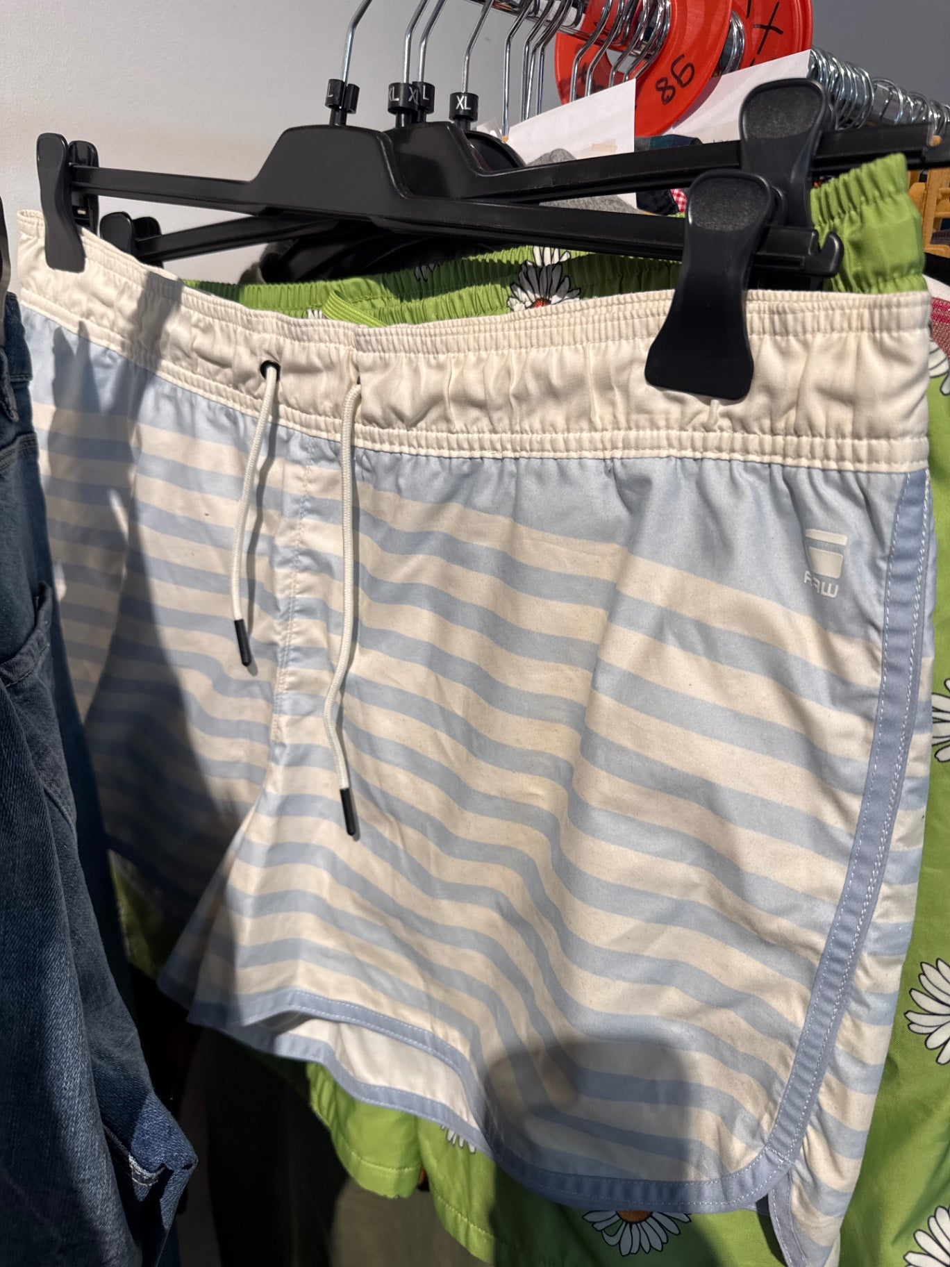 G-Star Shorts Badehose Weiß blau Gr.: XL
