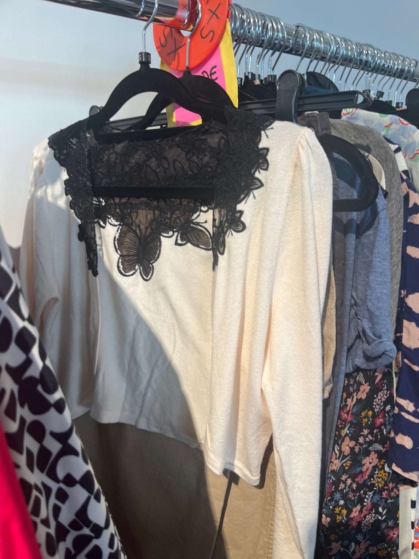 Bolero Creme Schwarz Gr.: S
