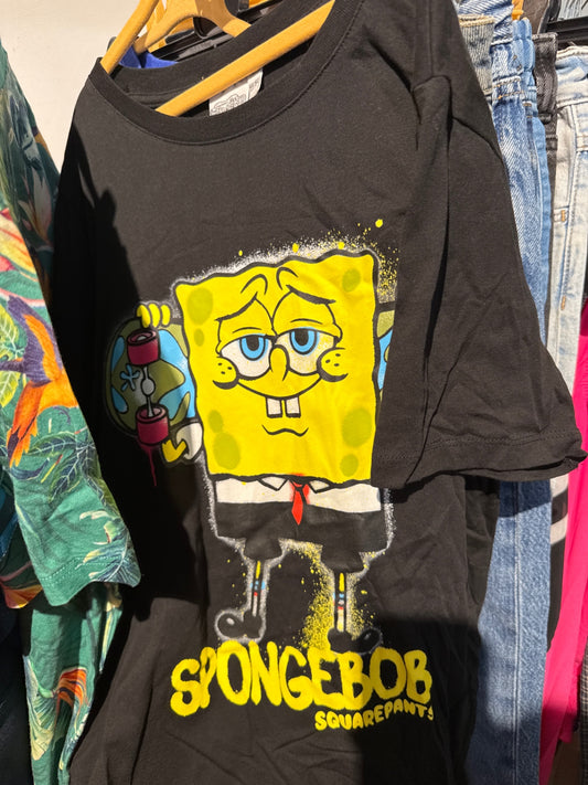 Spongebob T-Shirt Schwarz Gr.: 158/164