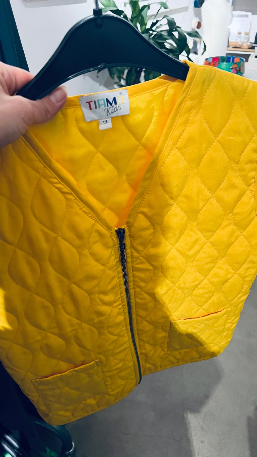 TIAMO Kids Weste Gelb Gr.: 128