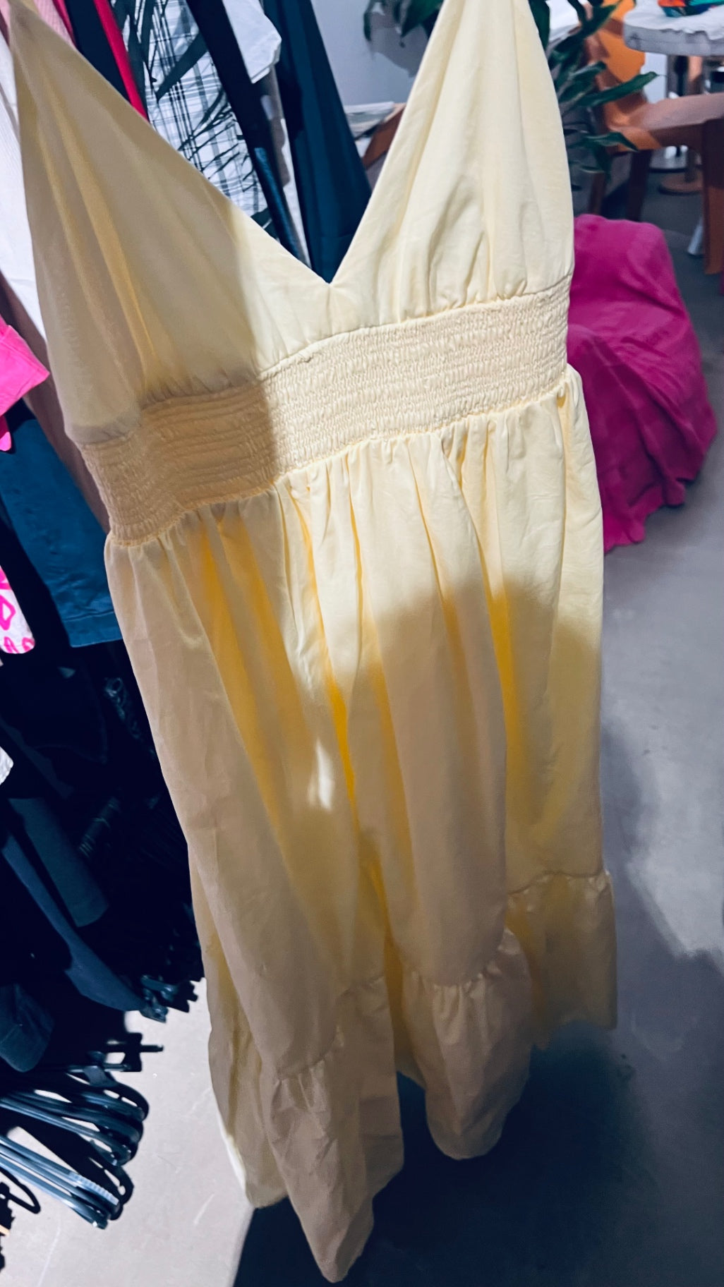 Amisu Kleid Hellgelb Gr.: XS