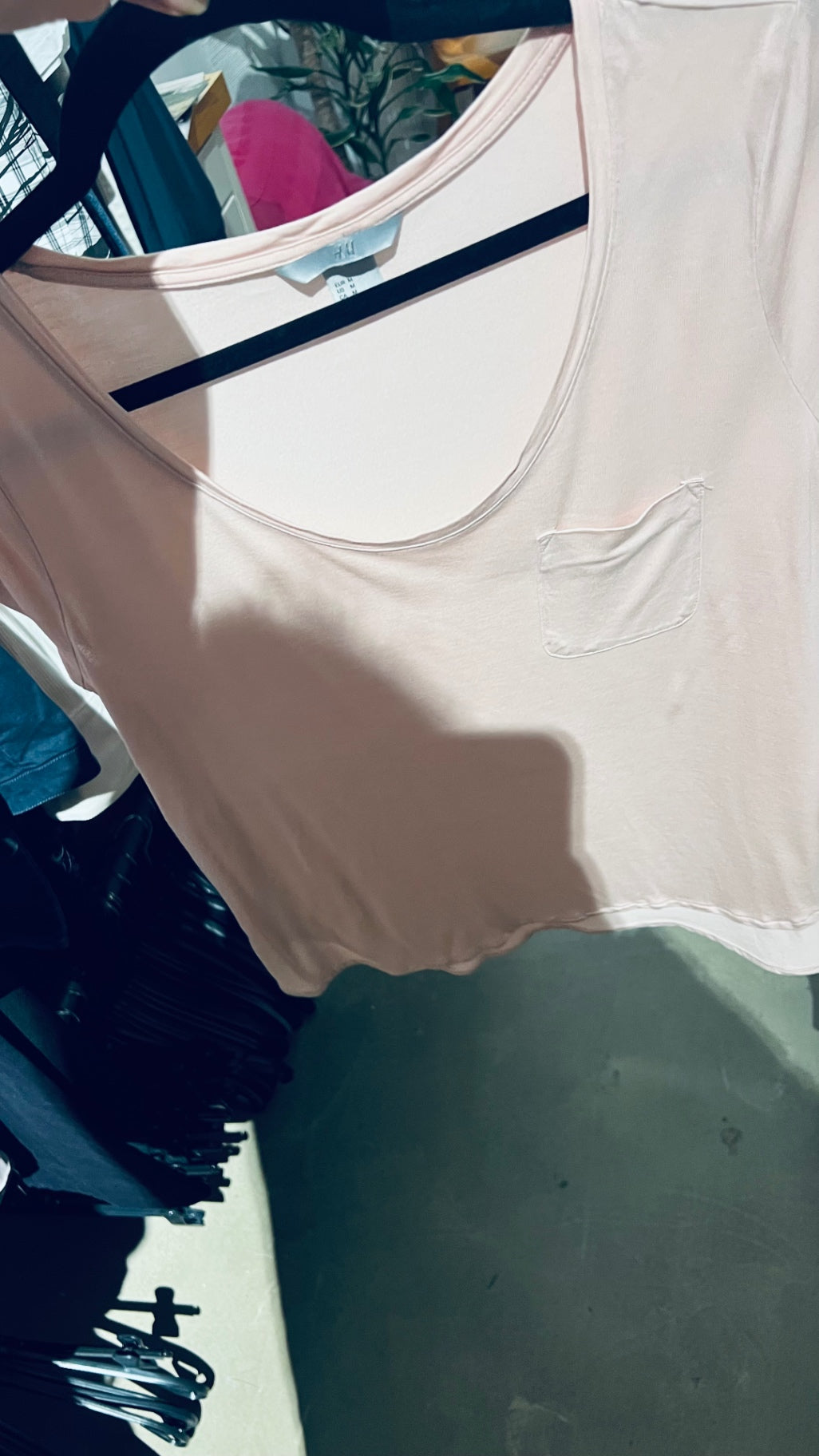 H&M T-Shirt Puderrosa Gr.: M