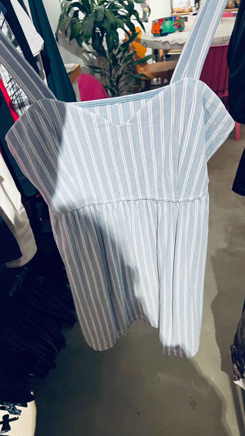 Only Kleid Hellblau weiße Streifen Gr.: S