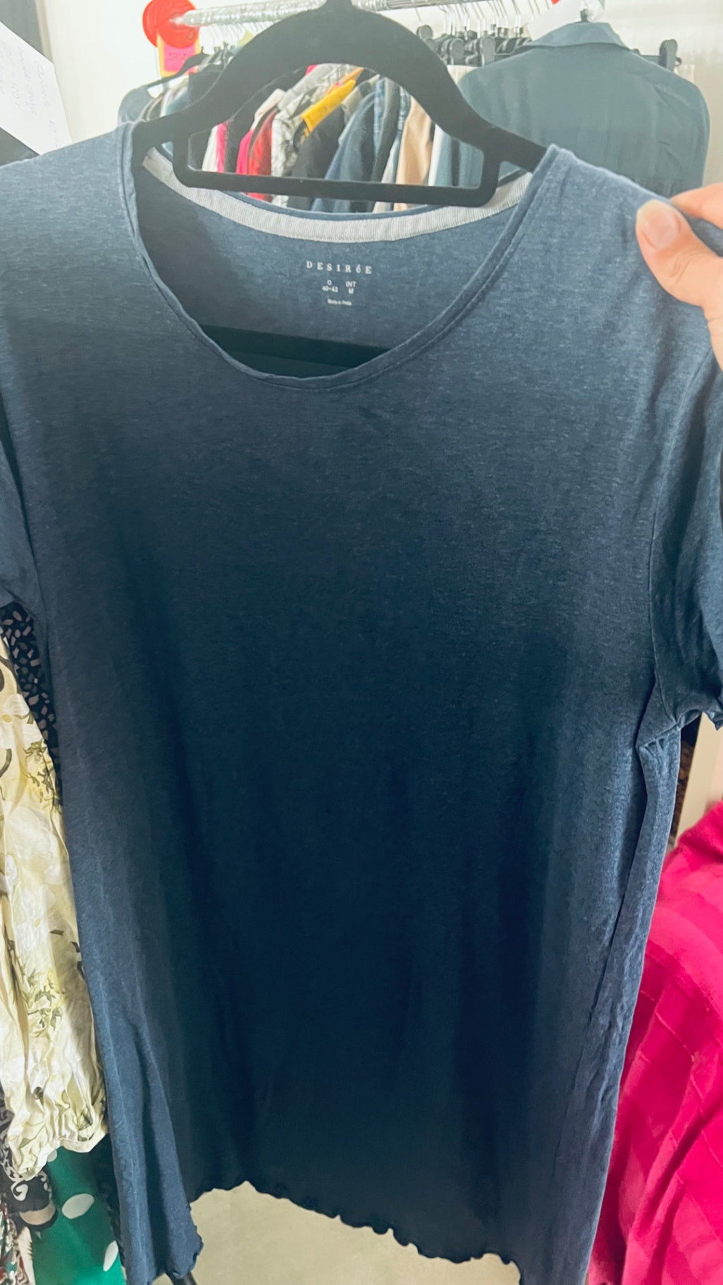 Desirée T-Shirt Kleid Grau Gr.: L