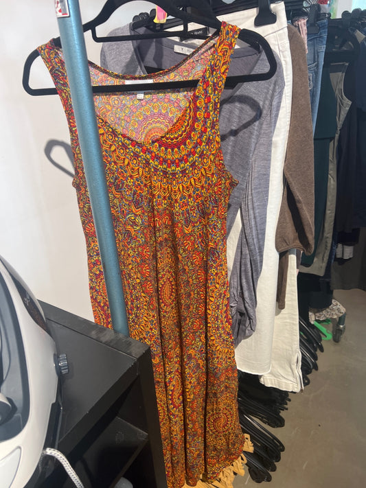 Apricot Kleid Bunt Gr.: L