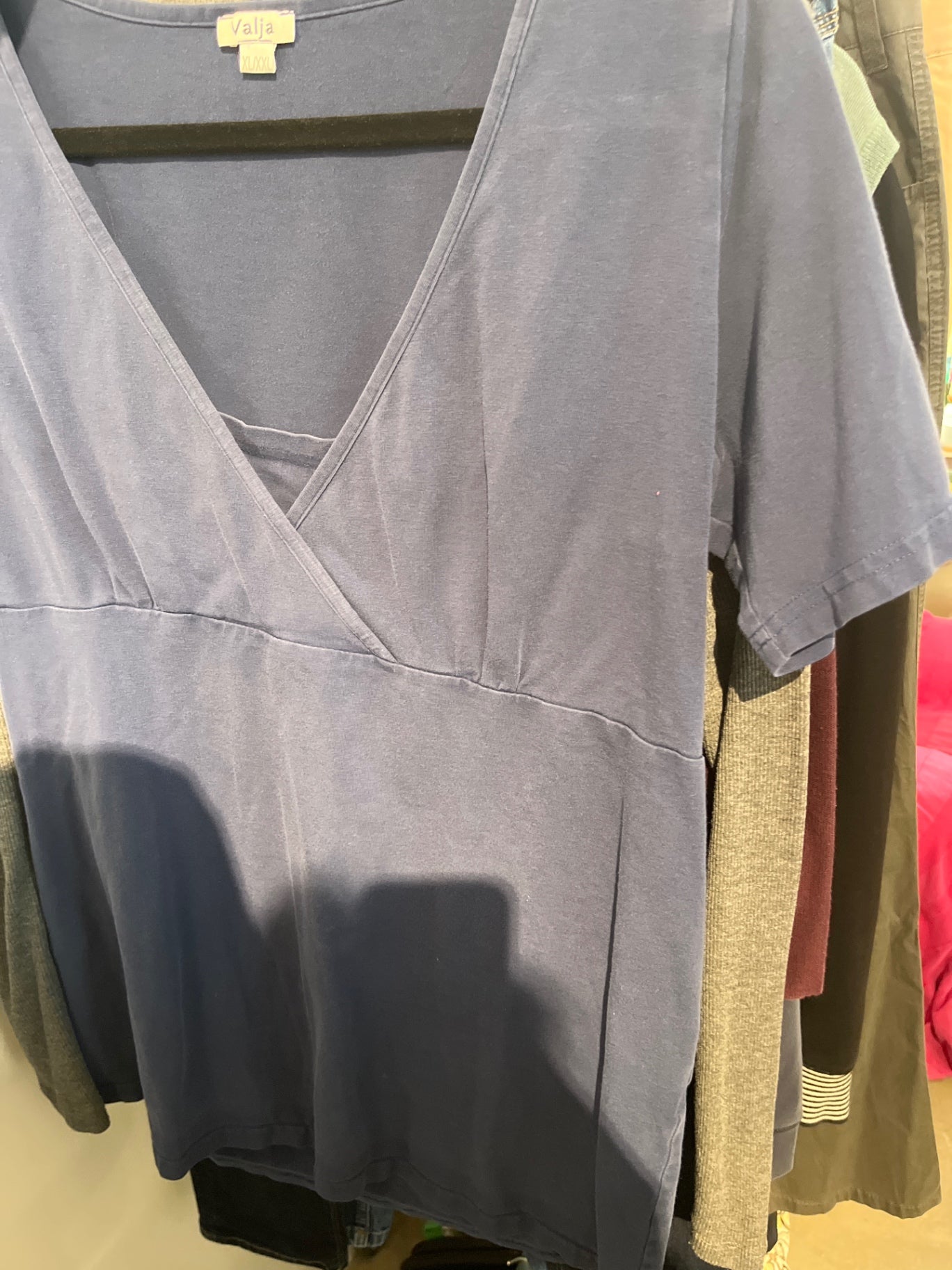 Valja Stillshirt Blau Gr.: XXL