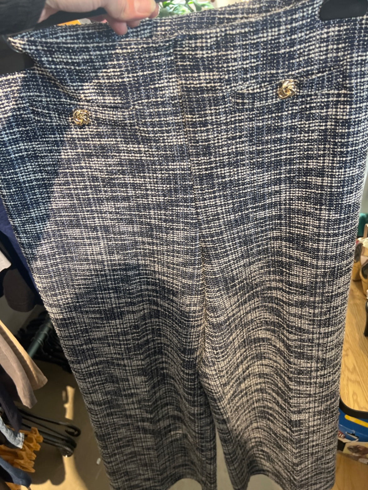 H&M Hose Schwarz-Weiß Gr.: M