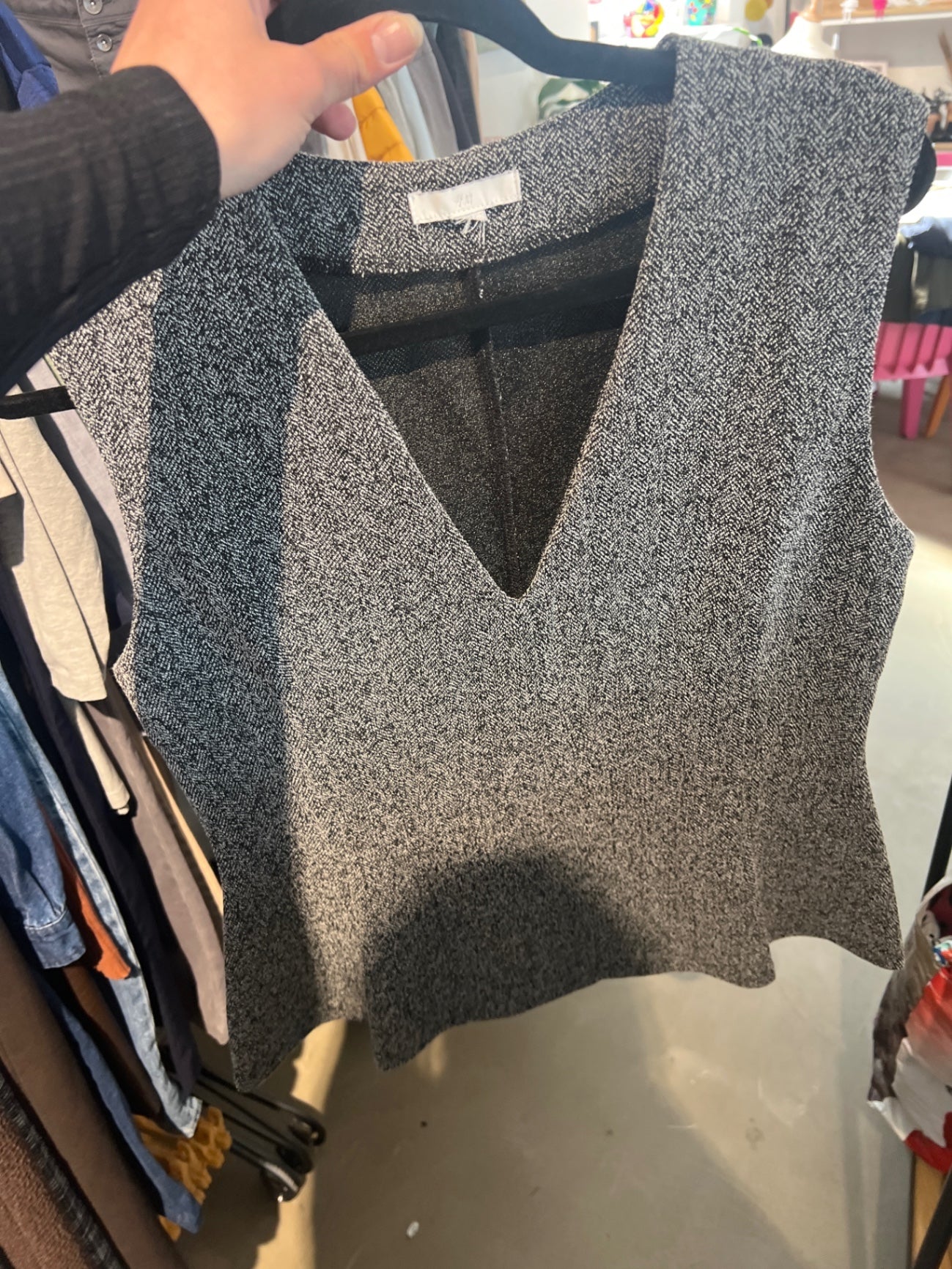 H&M Oberteil Grau Gr.: L