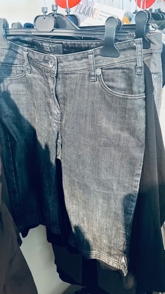 Cecil Kurze Jeans Grau Gr.: 30