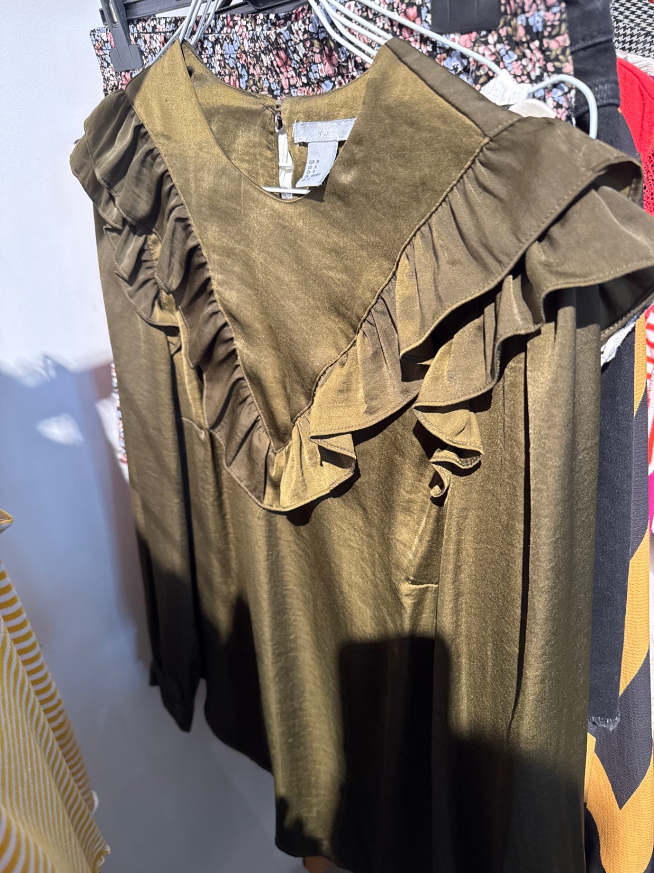 H&M Bluse Olivgrün Gr.: 28