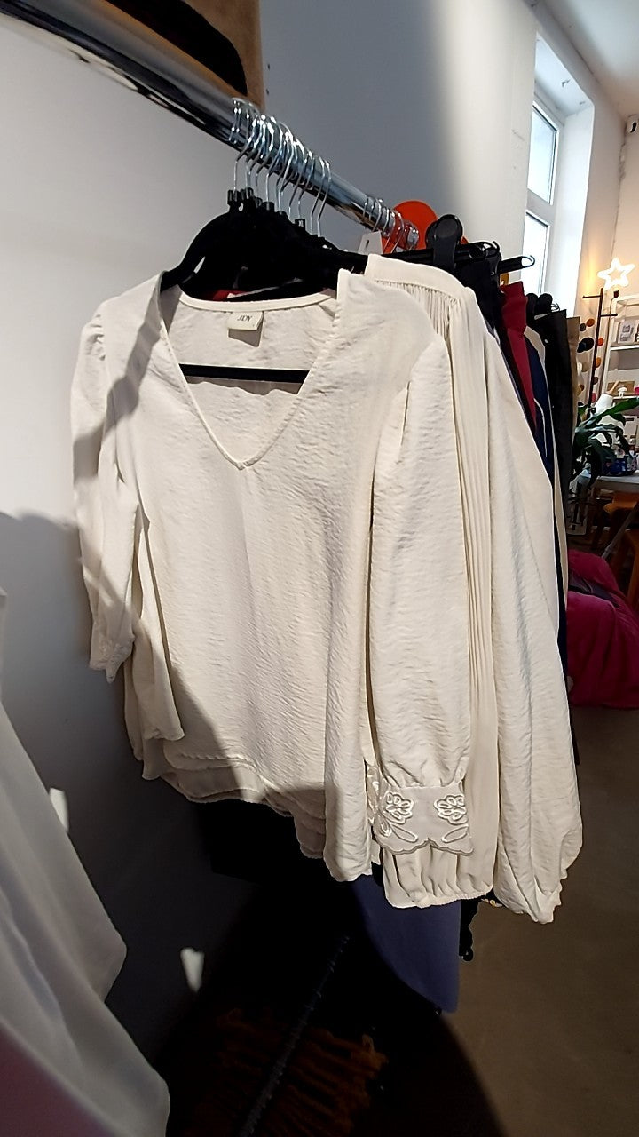 JDY Bluse Elfenbein Gr.: L