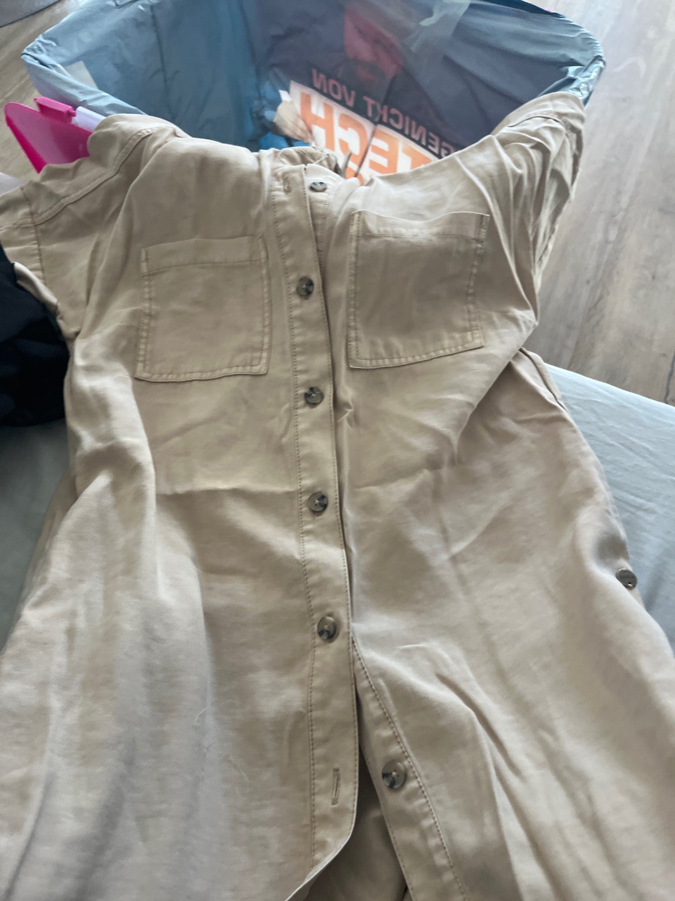 Garcia Kleid Beige Knöpfe Gr.: M