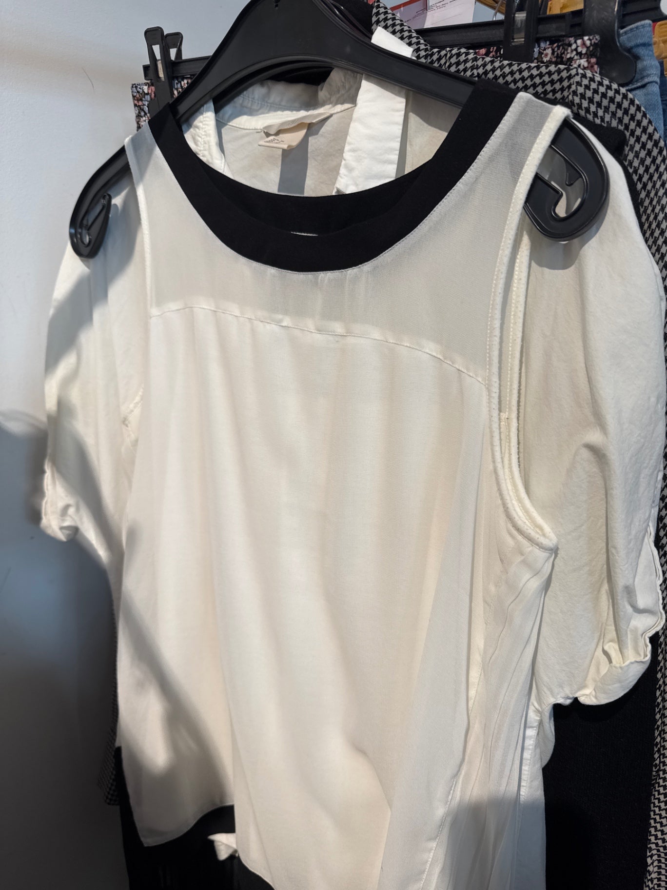 Intimissimi Top Weiß schwarz Gr.: M