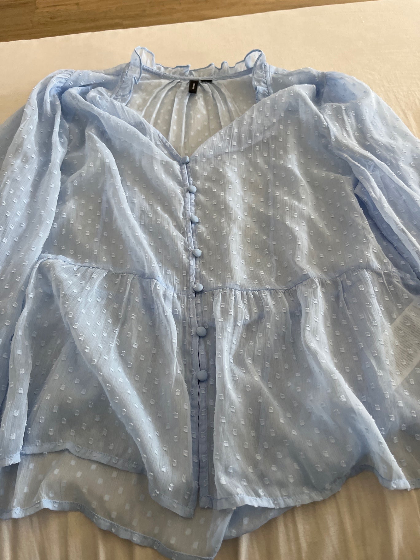 VeroModa Bluse Hellblau Gr.: M
