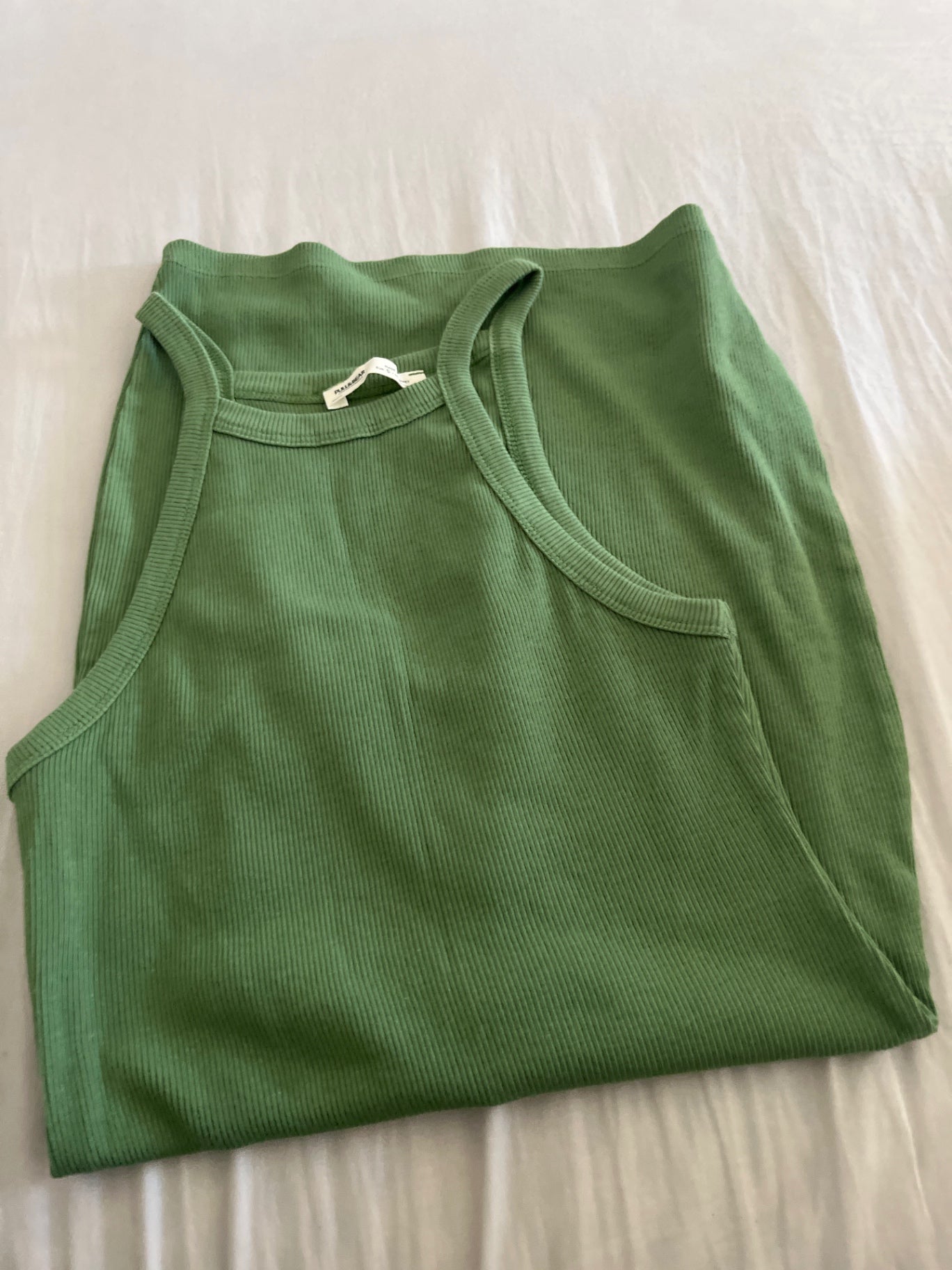 Pull&Bear Kleid Ripp Grün Gr.: S