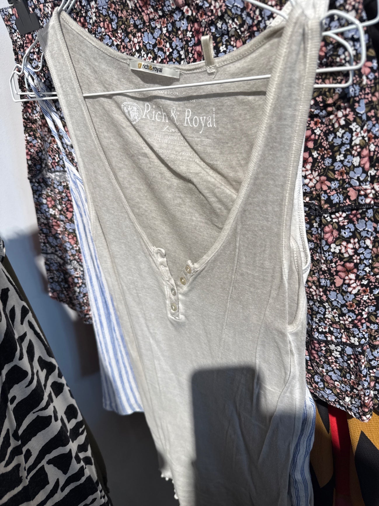 B-WARE, Fleck! Rich & Royal Top Beige Gr.: L