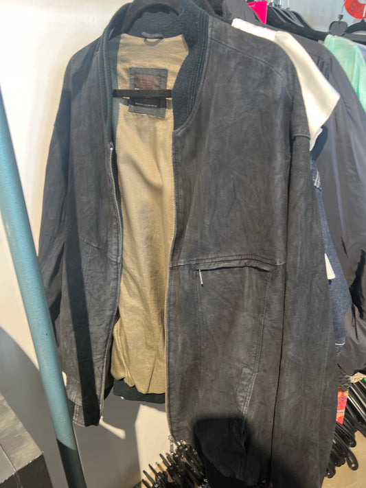 Trapper Lederjacke Grau Gr.: K