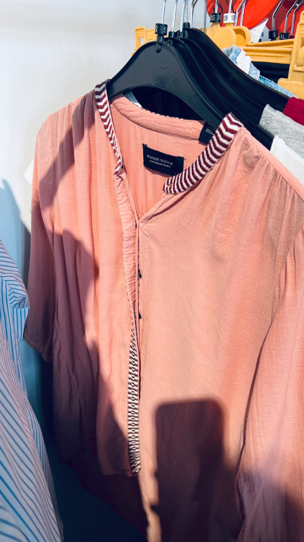 MAISON SCOTCH Bluse Pfirsichfarben Gr.: S