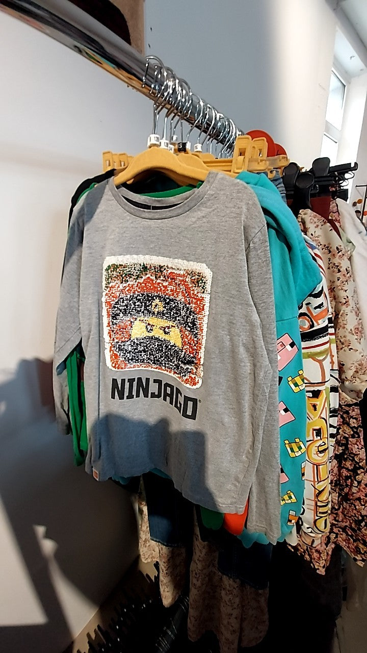 Lego Ninjago Langarmshirt Grau Gr.: 128