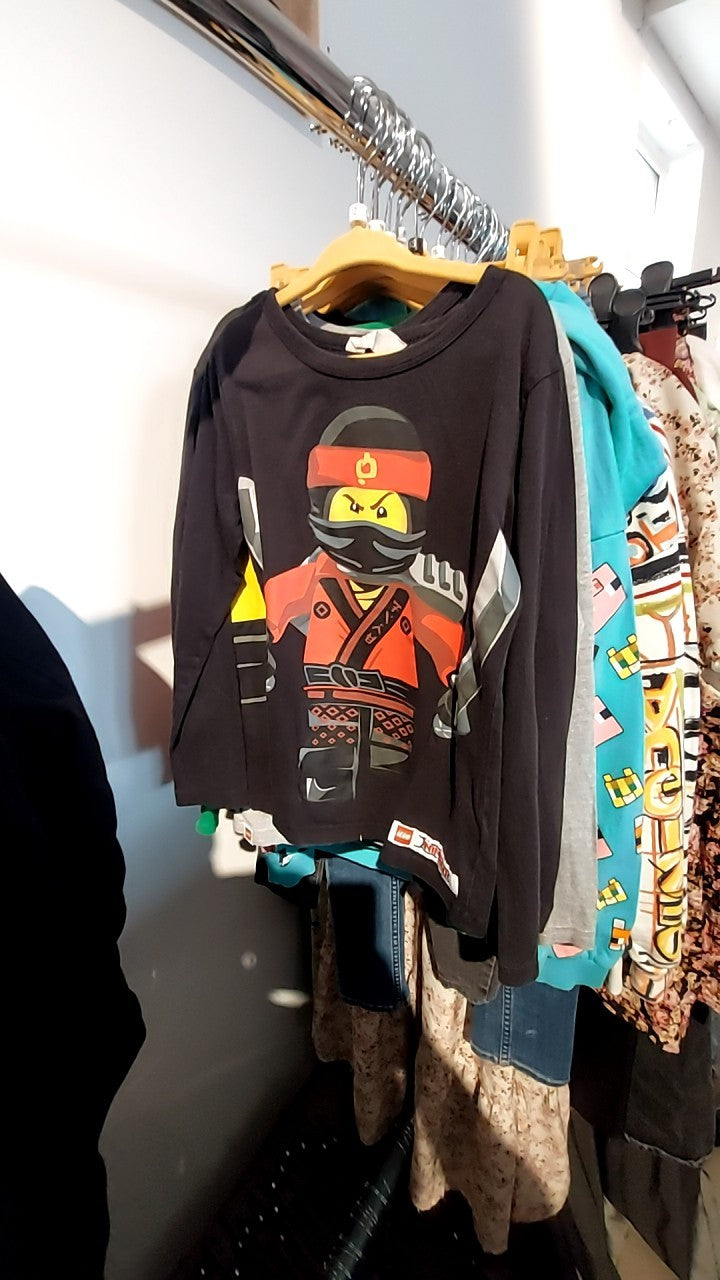 Lego Ninjago Langarmshirt Schwarz Gr.: 122