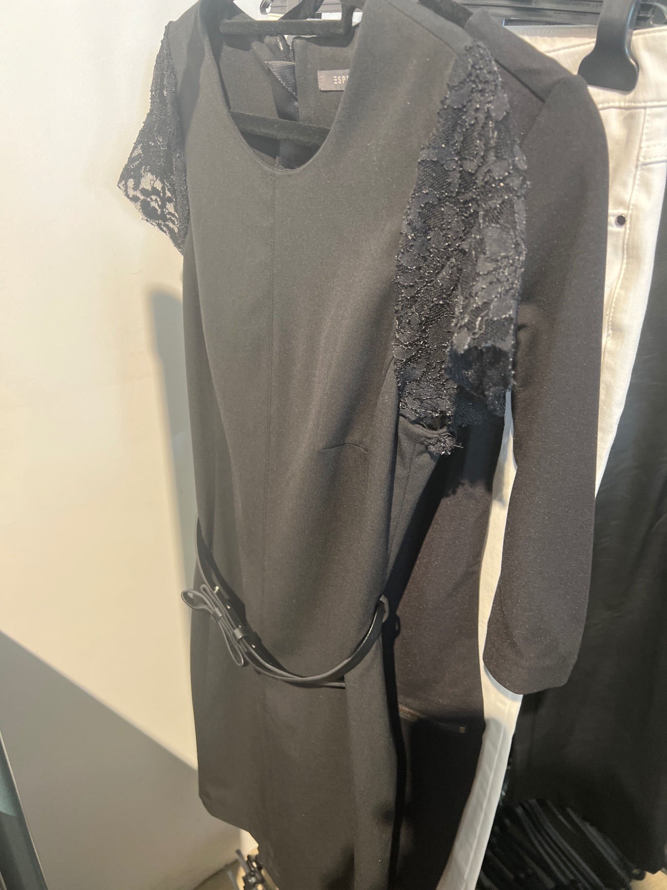 Espirit Kleid Schwarz Gr.: S