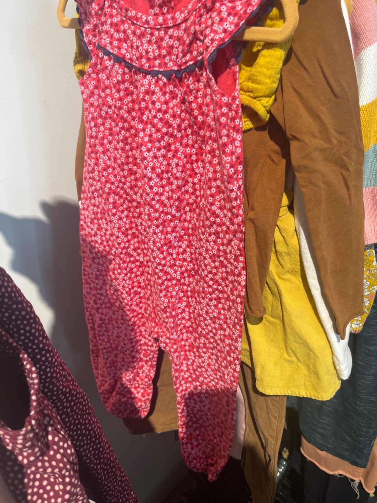 Carters Jumpsuit Rot Blumen Gr.: 68