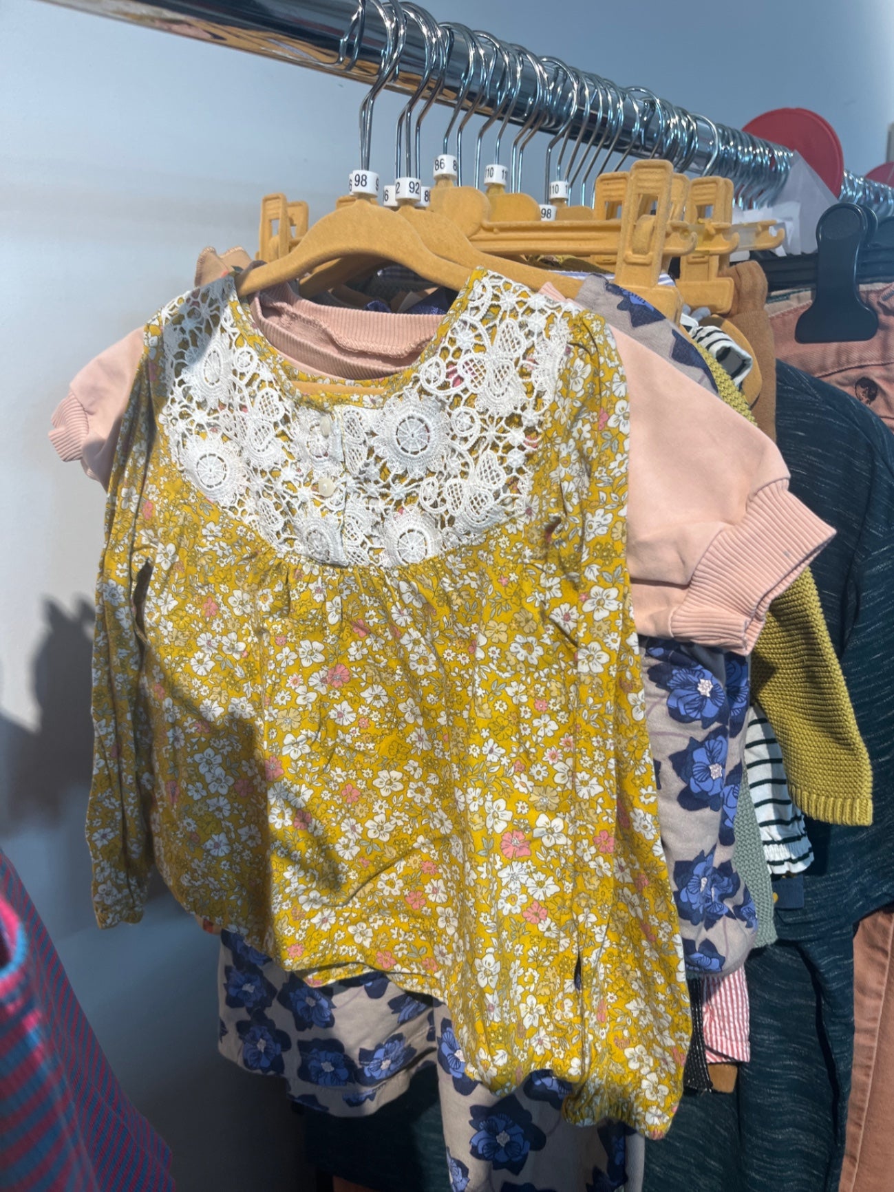L.O.G.G. Bluse Gelb Spitze Gr.: 98