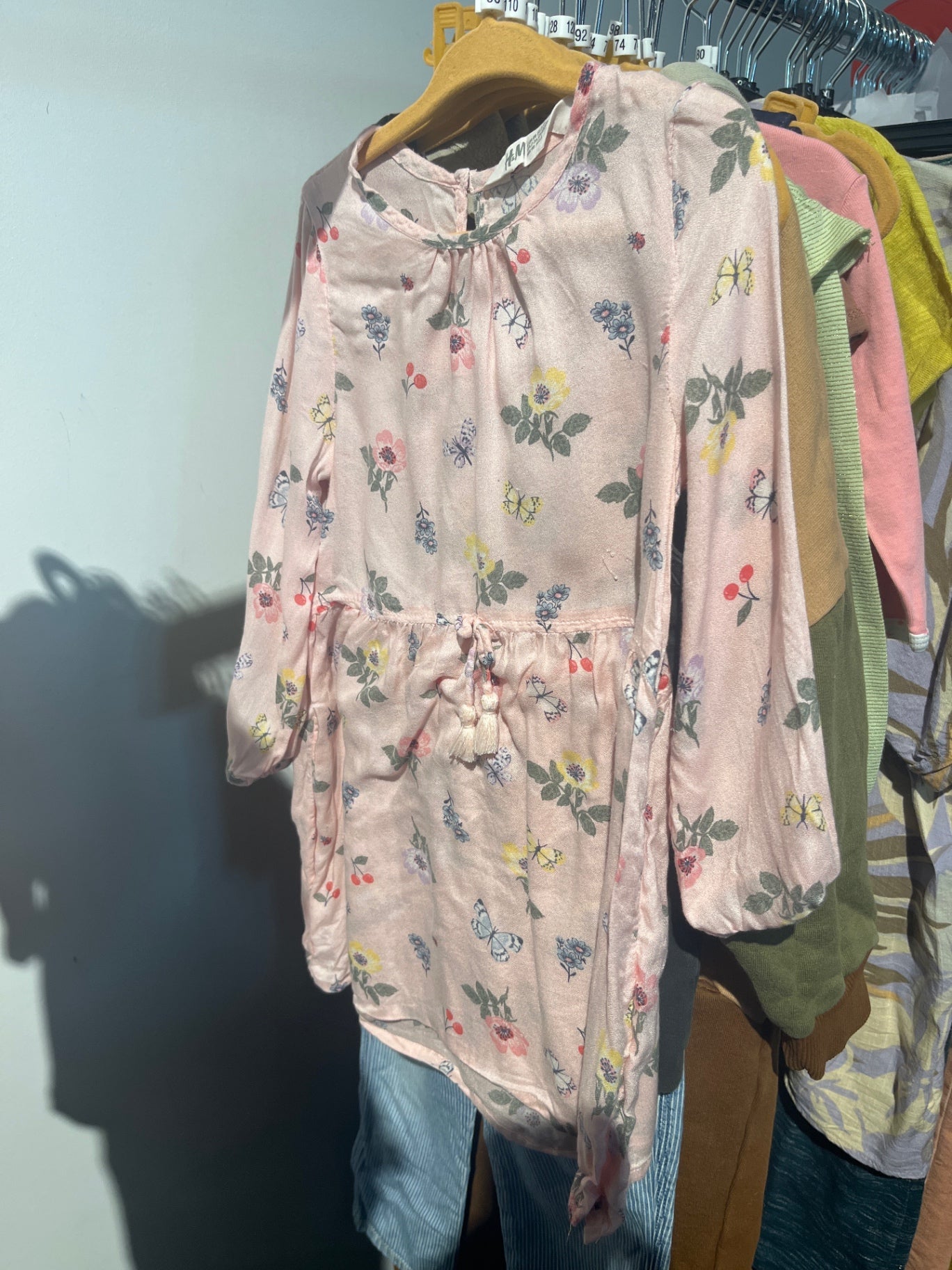 H&M Kleid Rosa Blumen Gr.: 98