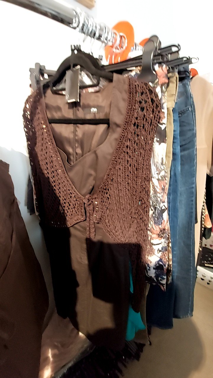 s.Oliver Kleid+Bolero 2 Teiler Braun Gr.: S