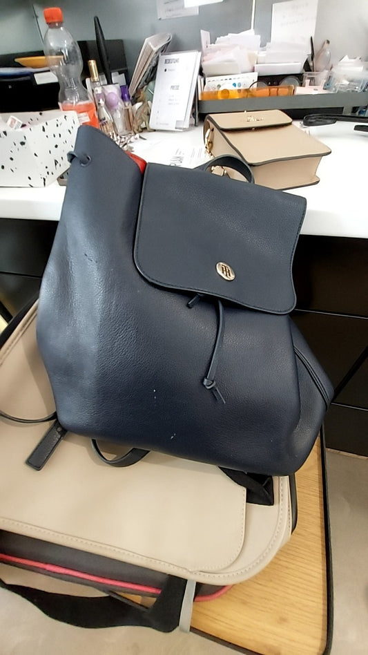 Tommy Hilfiger Rucksack Leder Blau 