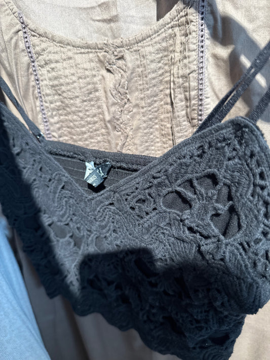 STRADIVARIUS Top Schwarz Gr.: S