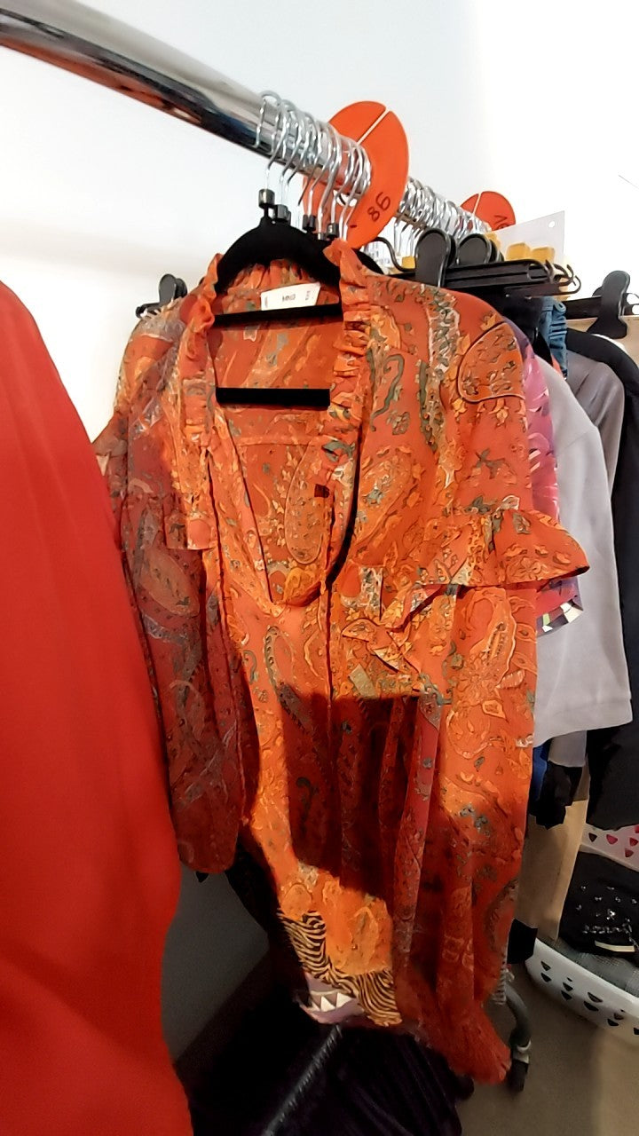 MNG Bluse Orange Gr.: M