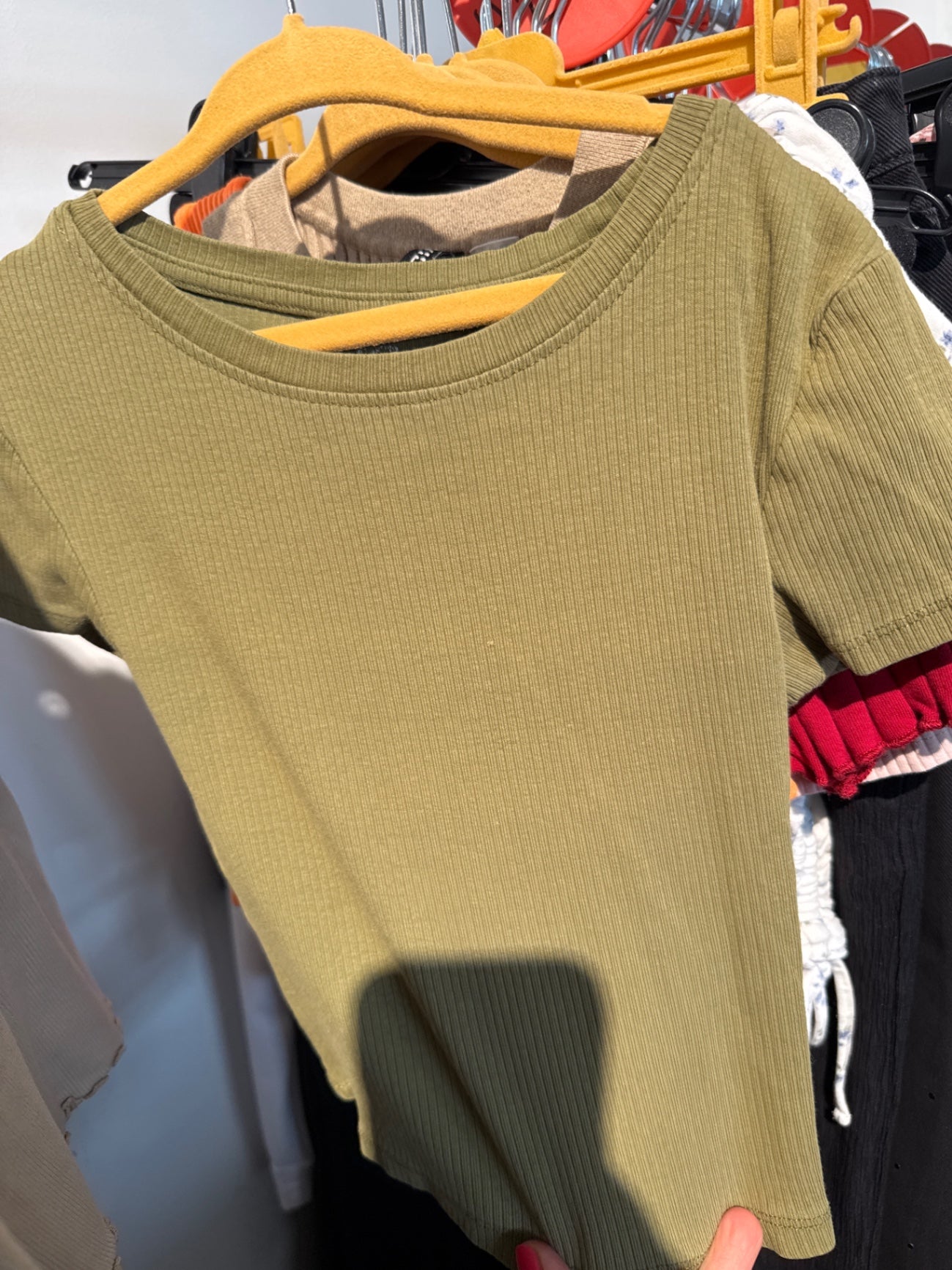 FB SISTER Top Olivgrün Gr.: Xxs
