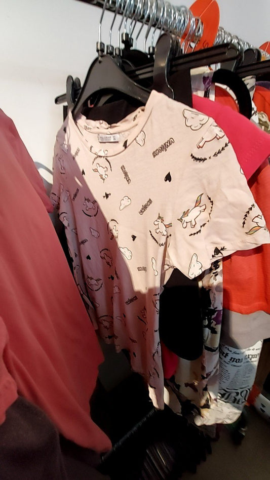 Pull & Bear T-Shirt Rosa Gr.: XXS