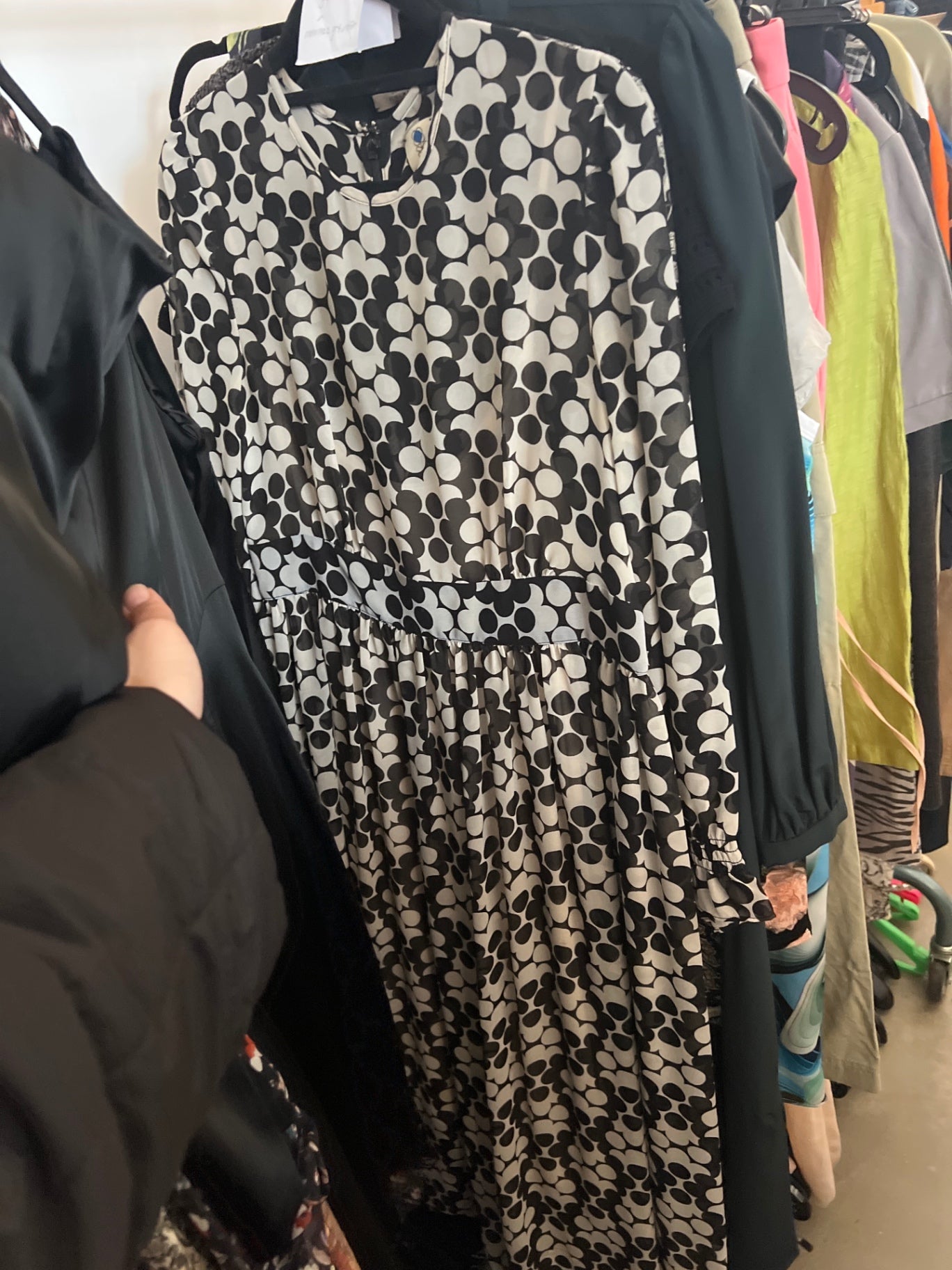 Orla Kiely Kleid Schwarz Beige Gr.: M