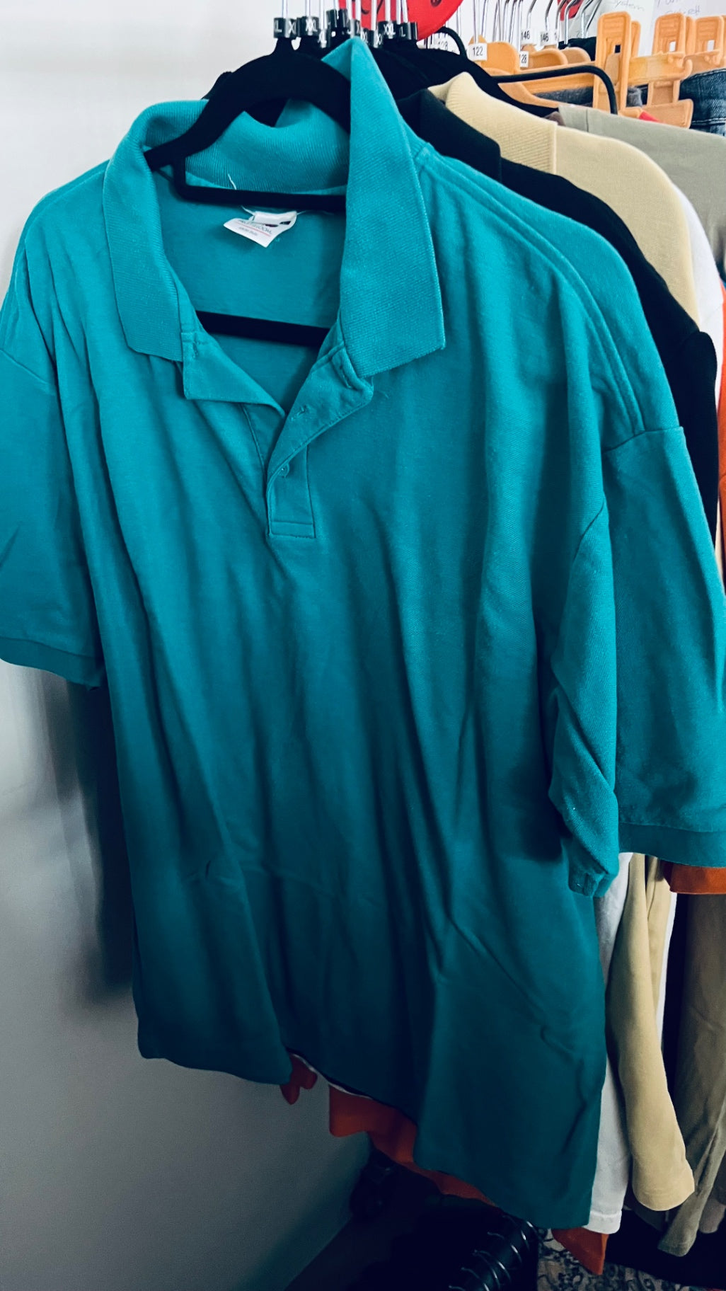 FOTL Polo Shirt Türkisblau Gr.: XXL
