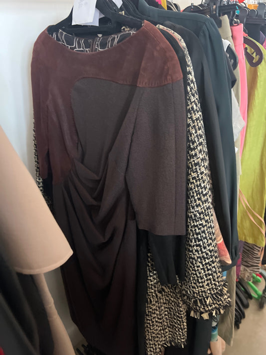 TALBOT RUNHOF Kleid Braun Gr.: M
