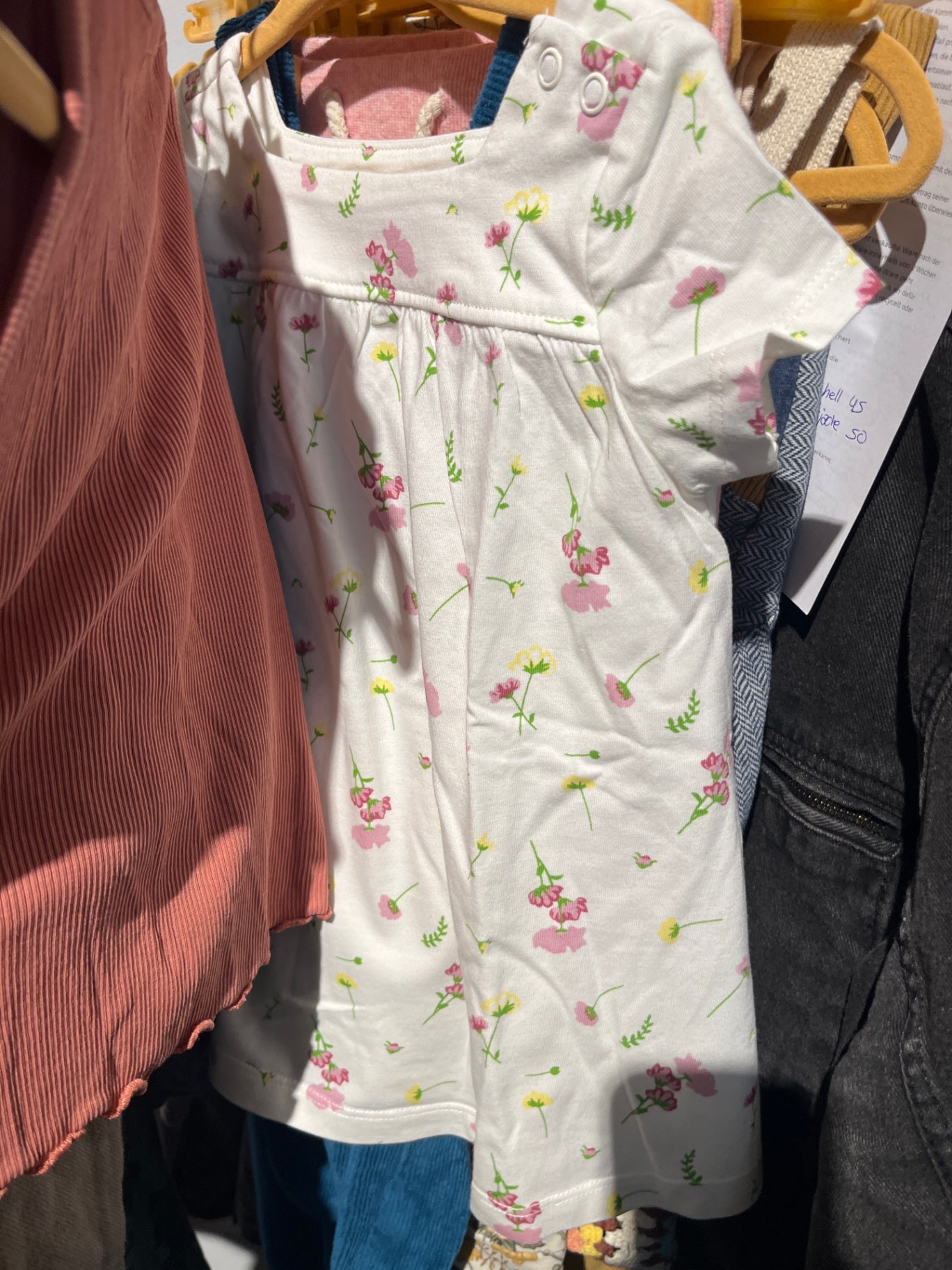 TCM Kleid Weiß Blumen Gr.: 86