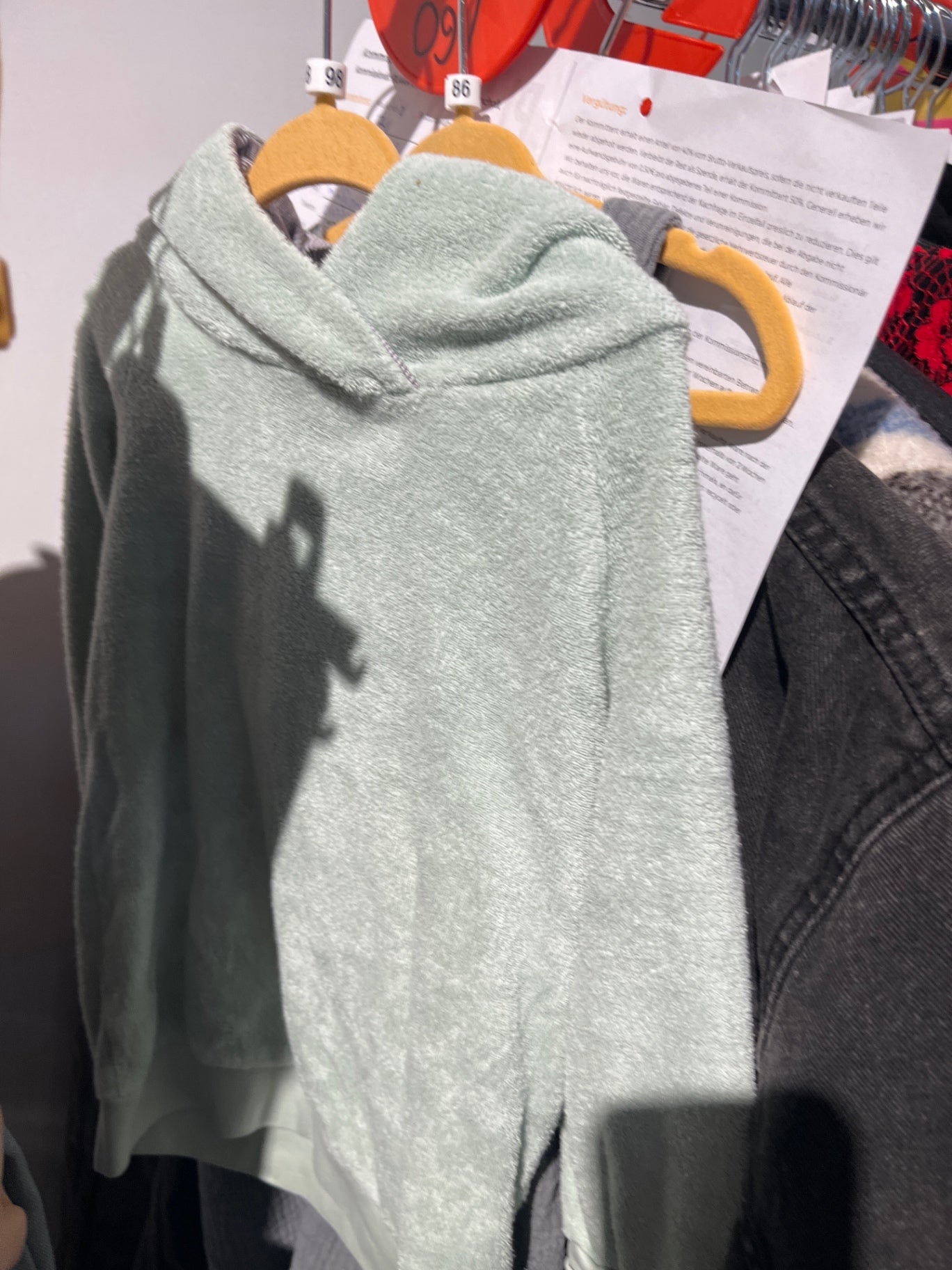 Handmade Hoodie Mint Gr.: 98
