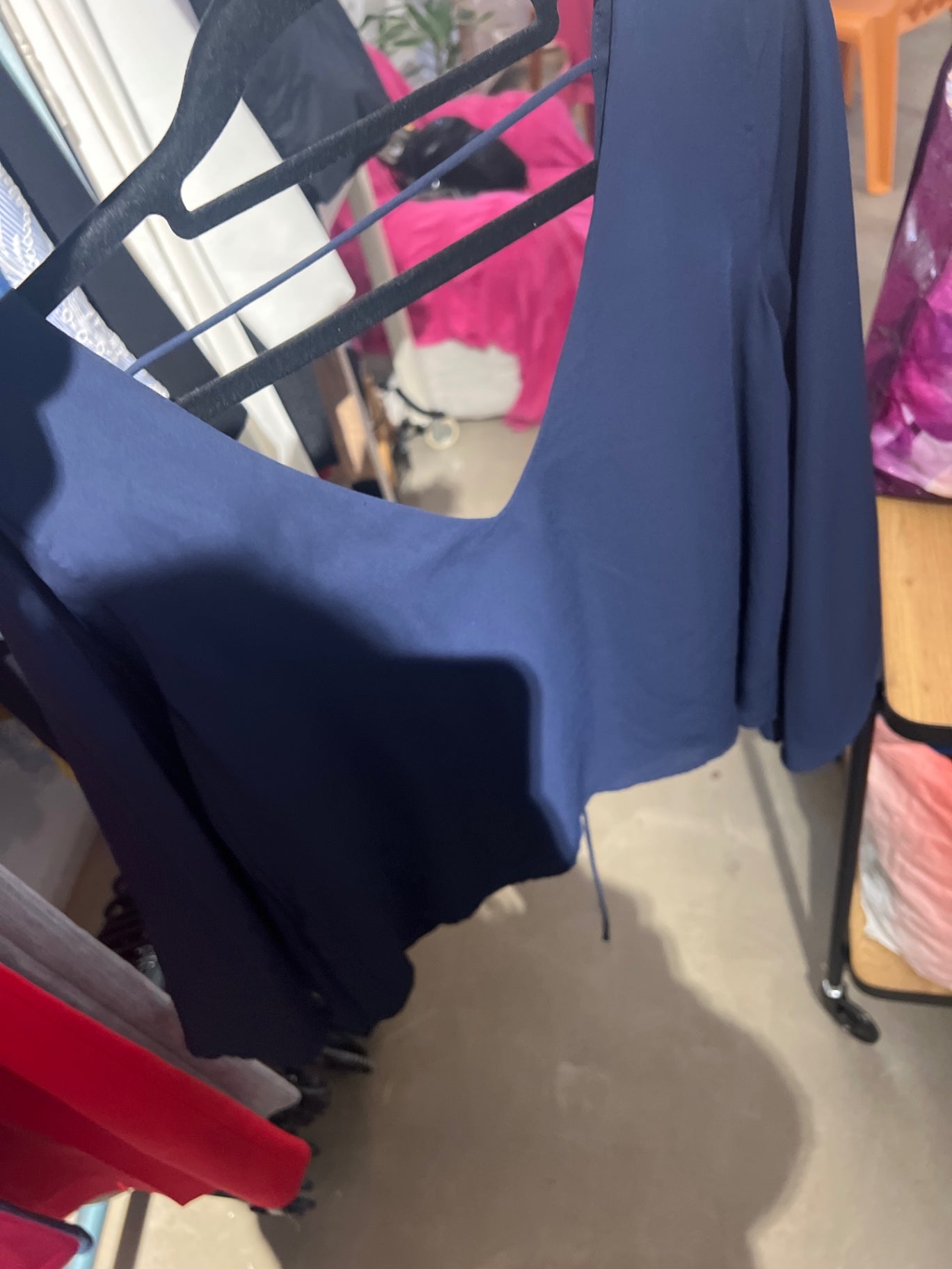 Zara Bluse Marineblau Gr.: S