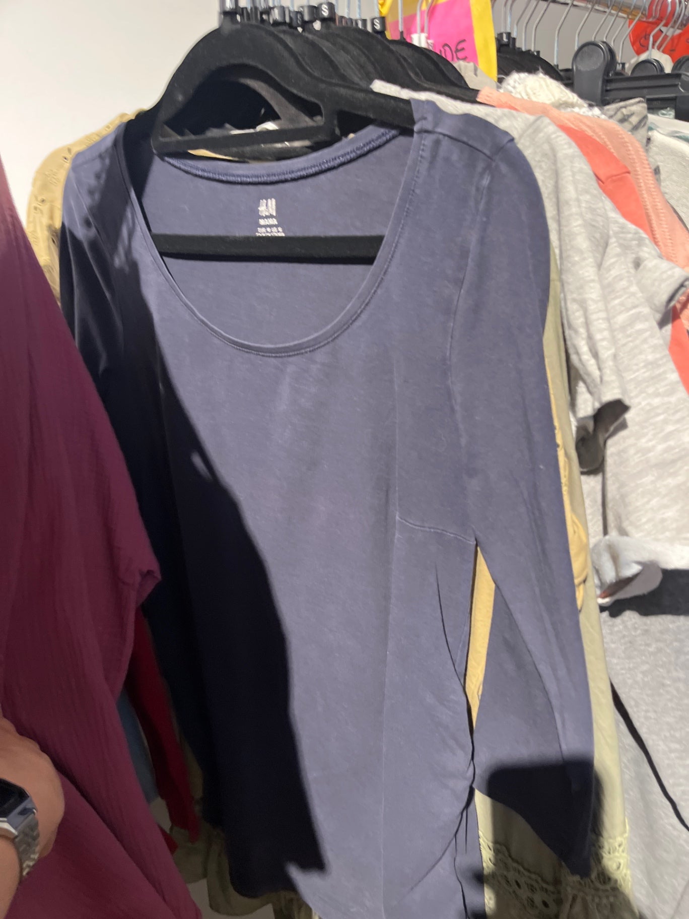 H&M Umstandsshirt Blau Gr.: M