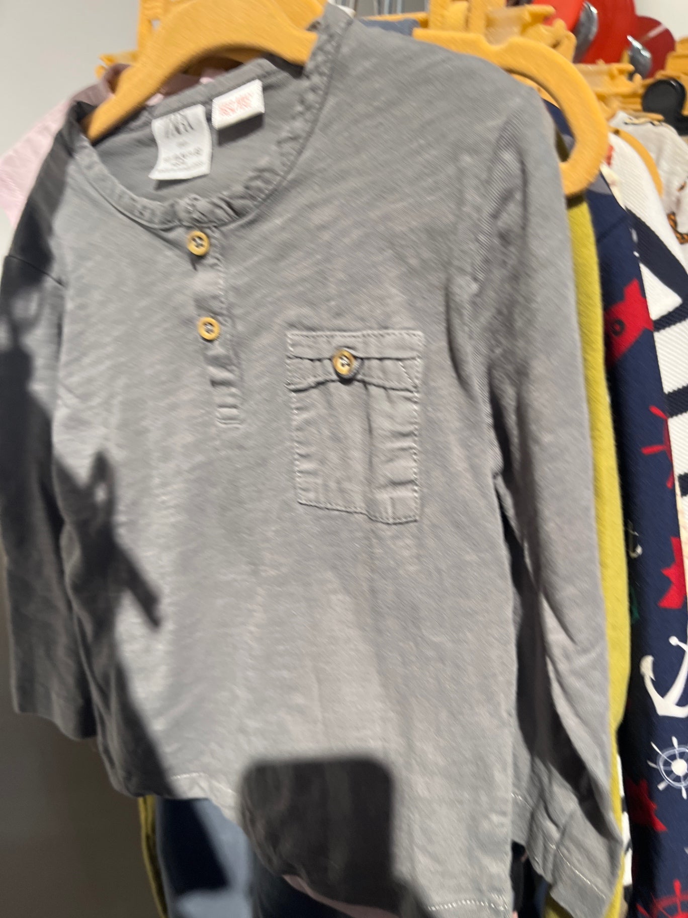 Zara Hemd Grau Gr.: 92