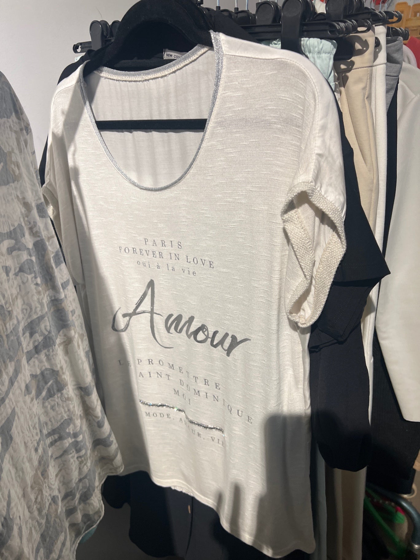 Made in Italy T-Shirt Creme Gr.: L