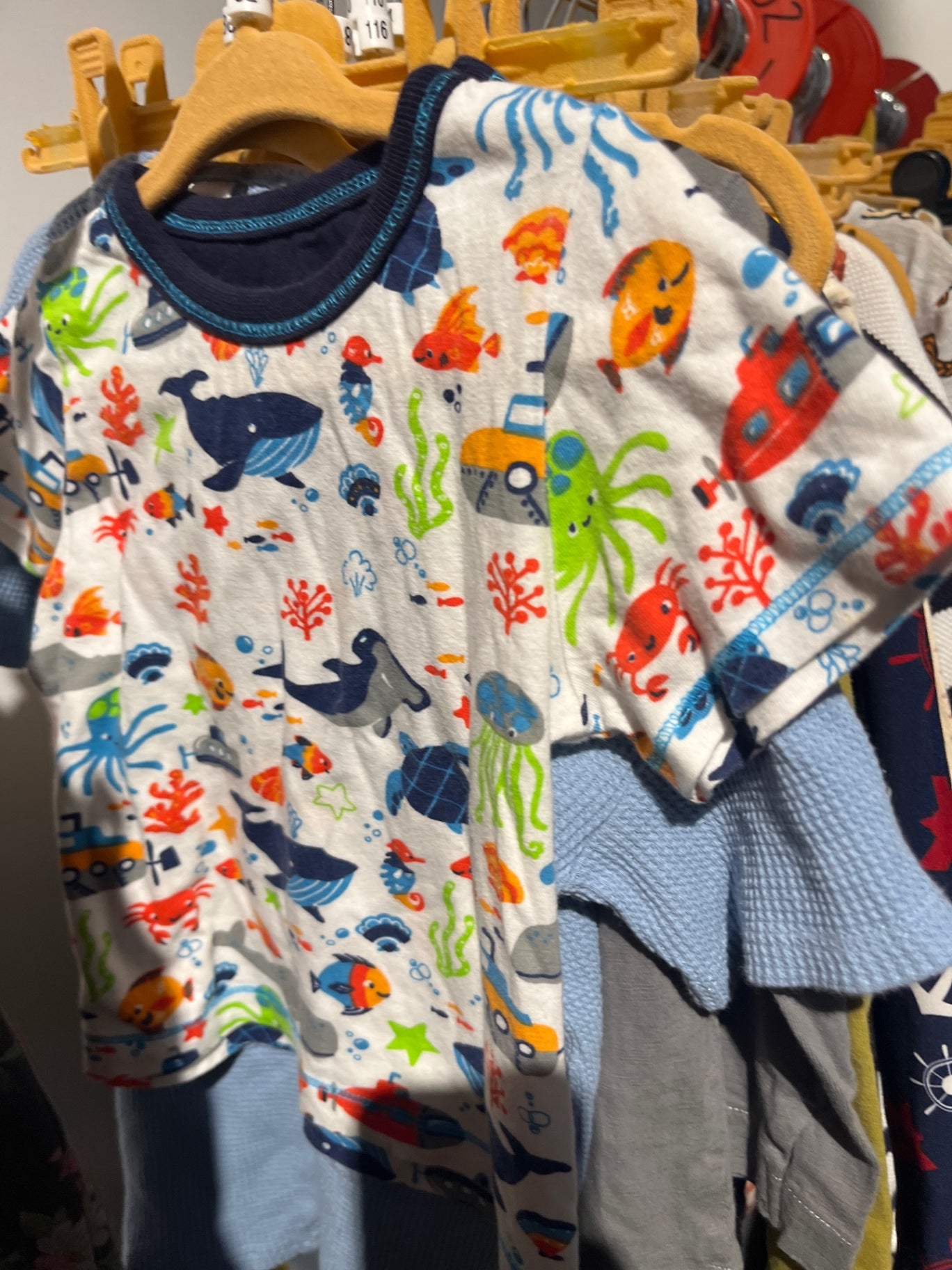 Hatley T-Shirt Weiß Fische Gr.: 62