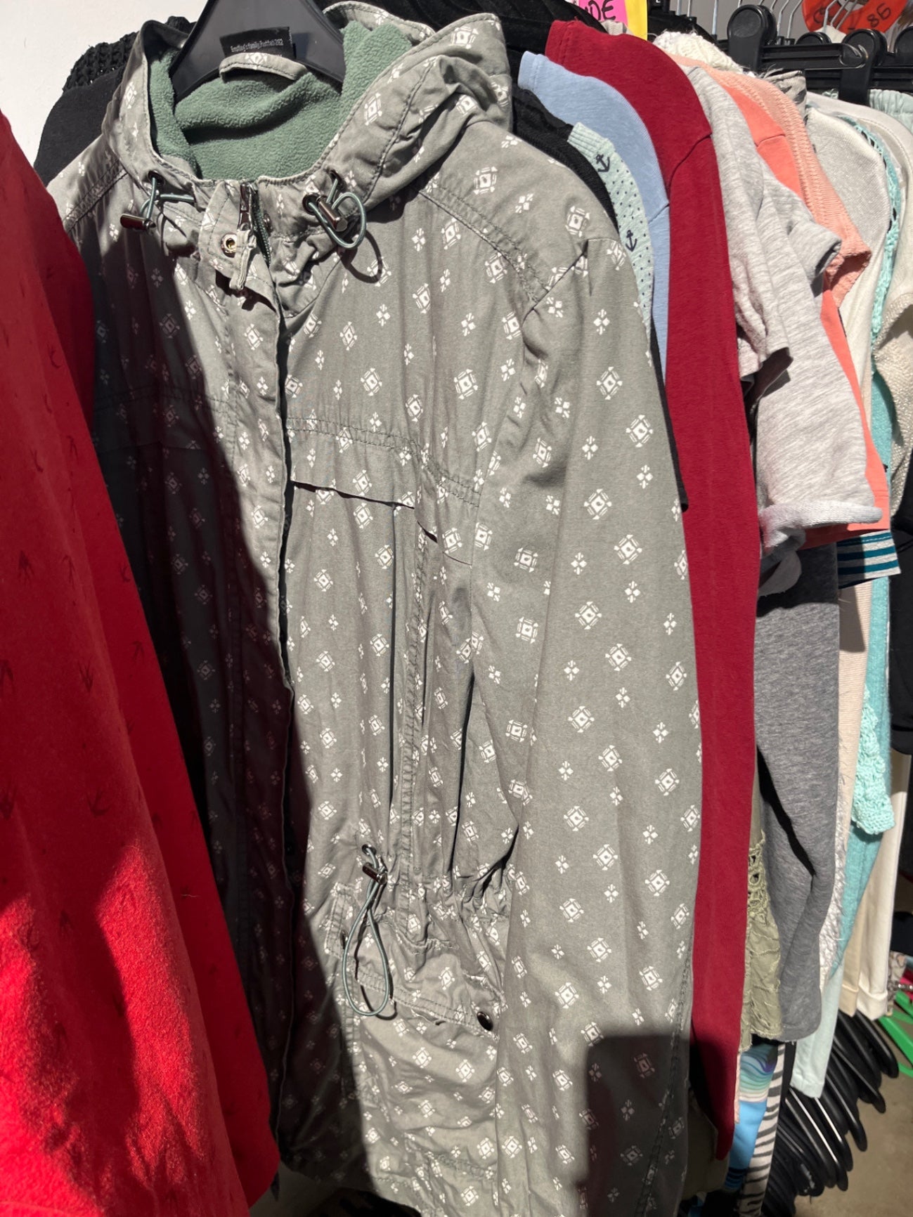 Gina Benotti Jacke Grün Weiß Gr.: L